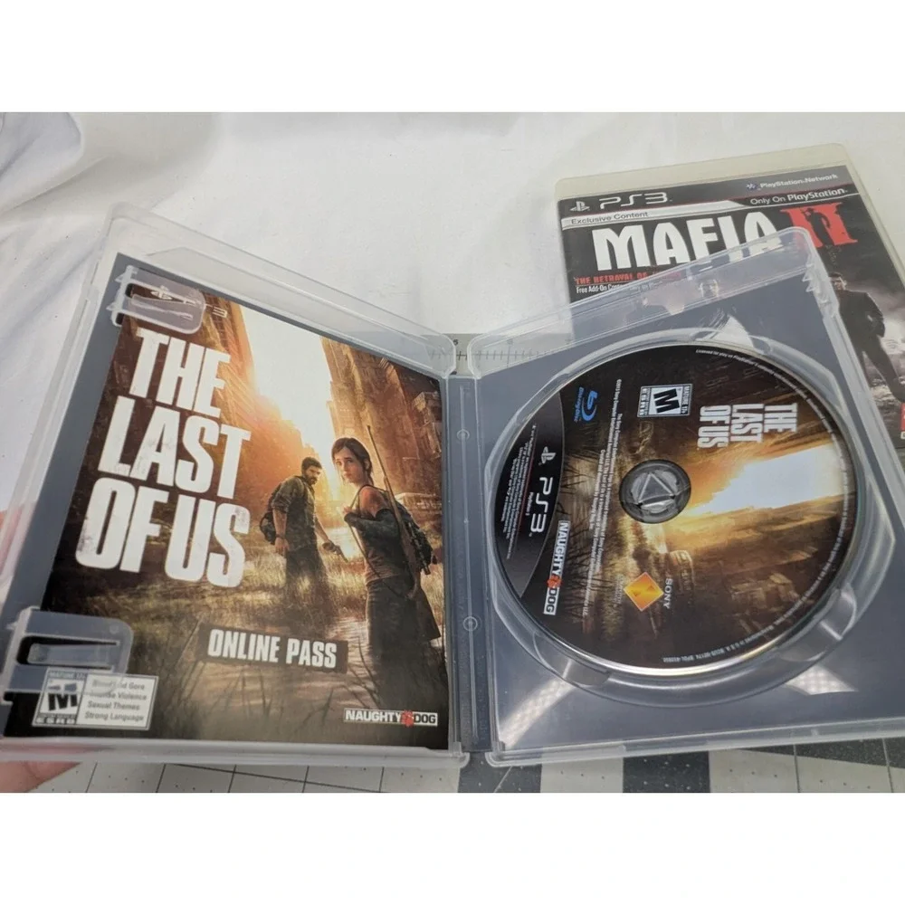 PS3 Video Game Lot The Last of Us Uncharted 2 Mafia II‎